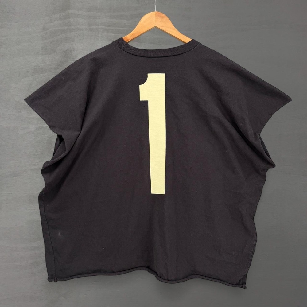 Yeezy Vultures CUTOFF No. 1 Graphic T-Shirt Black Oversized Size 2